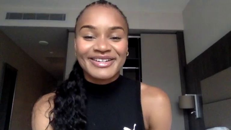 Imani Lansiquot plays down a rivalry with Dina Asher-Smith after becoming British 100m champion