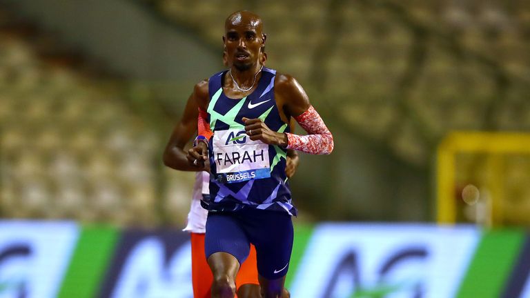 Sir Mo Farah broke the previous record of 21.285km (13.255 miles) set by Haile Gebrselassie in 2007