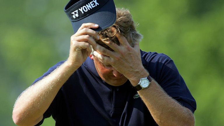 Colin Montgomerie needed par at the last to win, and made a six!