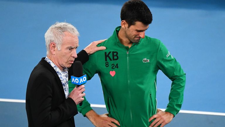 John McEnroe says Djokovic buckled under the pressure