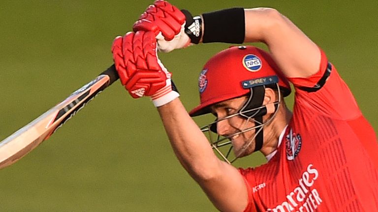 Liam Livingstone top-scored for Lancashire with 69 from 43 deliveries, an innings that featured four sixes and five fours