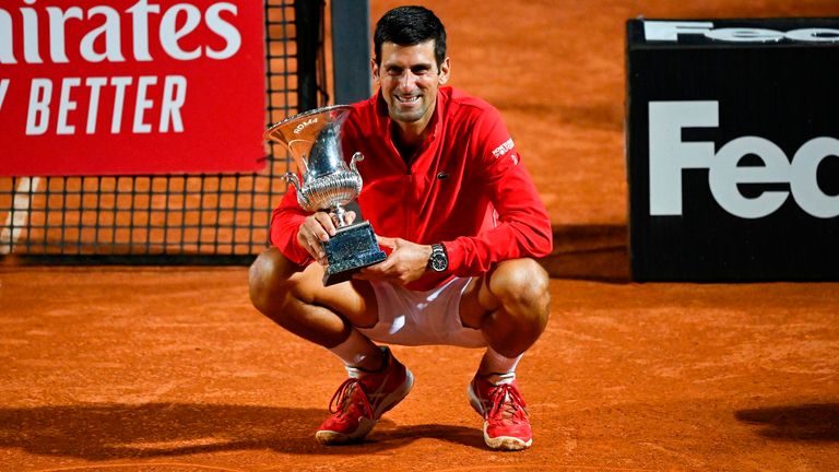Djokovic è un cinque volte vincitore del Foro Italico di Roma