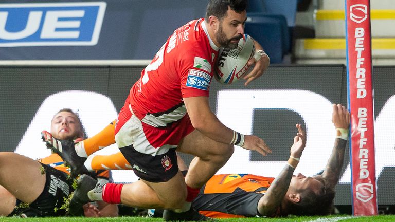 Rhys Williams' try brought Salford level at 30-30