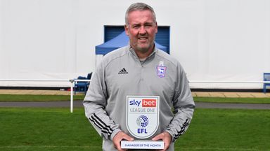 Paul Lambert was the Sky Bet League One Manager of the Month winner for September