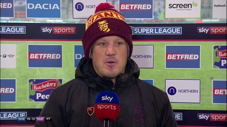 Luke Robinson believes his side are the 'masters of their own downfall' after Huddersfield Giants lost to Warrington Wolves in the Betfred Super League. 