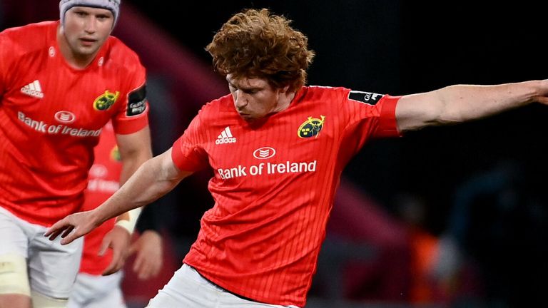 Ben Healy kicked seven from eight off the tee, as Munster beat Edinburgh late on at Thomond Park