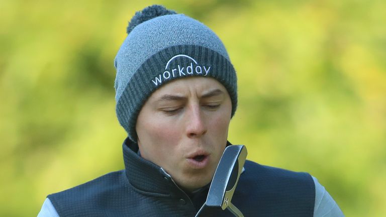 Fitzpatrick was two clear until he double-bogeyed his last hole