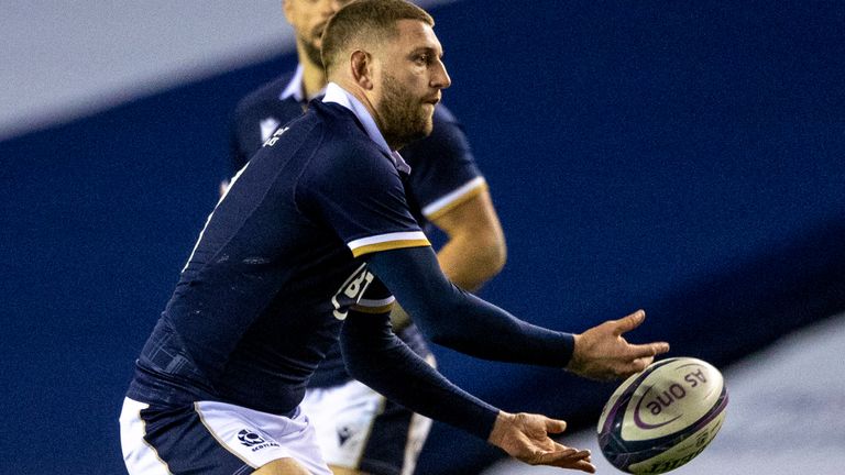 Finn Russell created a try for Duhan van der Merwe after coming off the bench