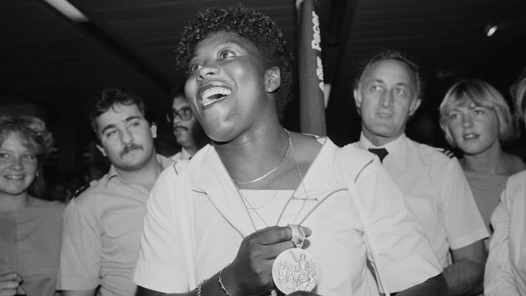 Despite claiming Olympic gold in 1984 for Great Britain, Sanderson received an anonymous racist letter saying she was not British