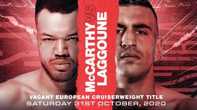 Tommy McCarthy faces Bilal Laggoune on October 31, live on Sky Sports Box Office