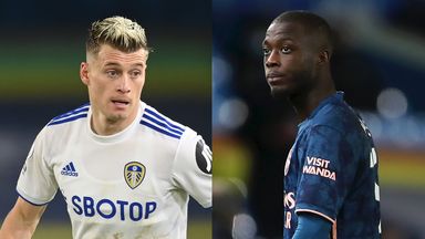 Image of Ezgjan Alioski and Nicolas Pepe were involved in an off-the-ball incident at Elland Road yesterday
