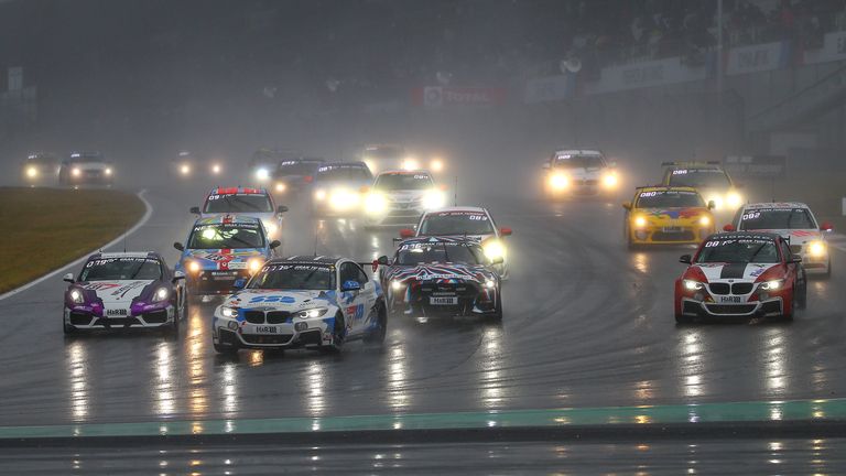 The wet conditions made September's race even trickier for Martin and her team-mates in the BMW M240i category (image: Racepix)