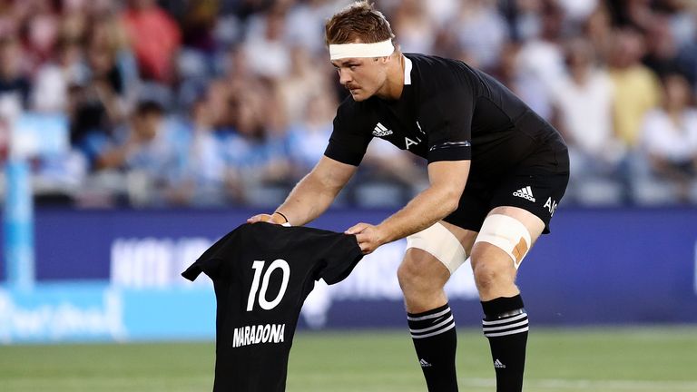 New Zealand honoured Diego Maradona with their Haka before facing Argentina in the Tri-Nations