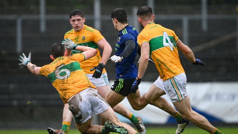 Tommy Conroy scores Mayo's first goal