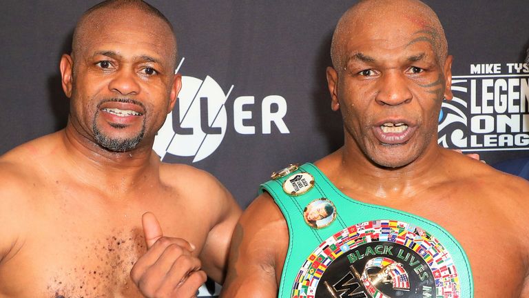 Mike Tyson had to settle for a draw with Roy Jones Jr