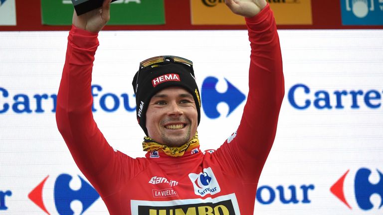 Team Jumbo's Slovenian rider Primoz Roglic retains the Vuelta a Espana