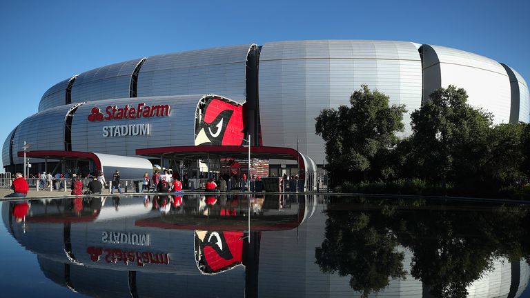 State Farm Stadium en Arizona será el anfitrión del Super Bowl de este año el domingo 12 de febrero