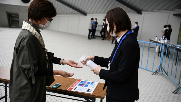 The event gave officials in Tokyo the opportunity to trial coronavirus safety protocols