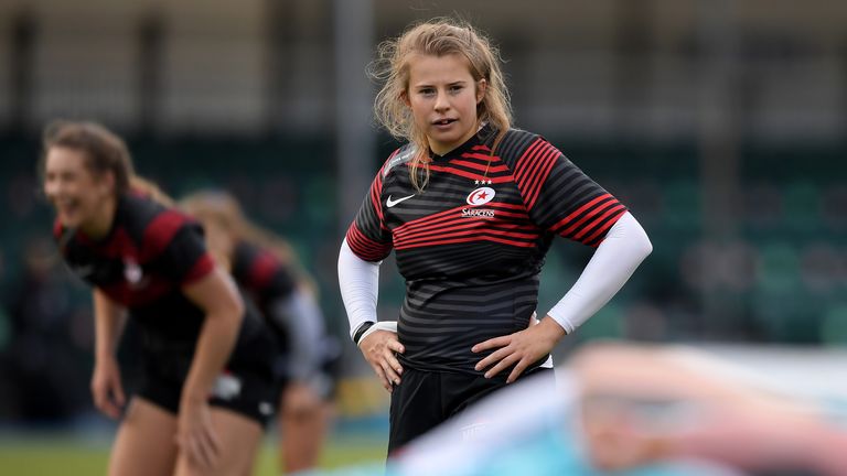 Zoe Harrison of Saracens will form the 10-12 axis with Rowland