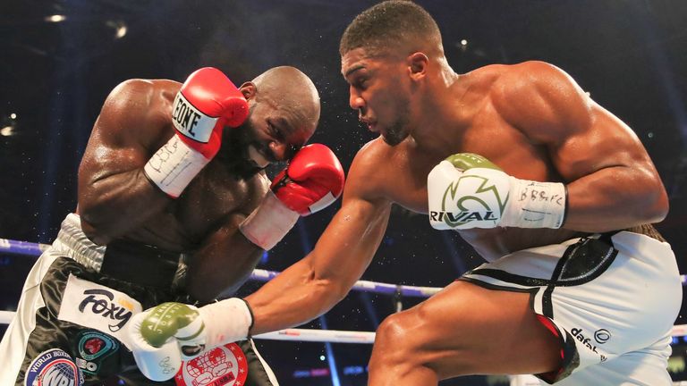 Joshua had a brutal battle with late replacement Carlos Takam