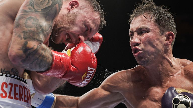 Golovkin launched Szeremeta four times