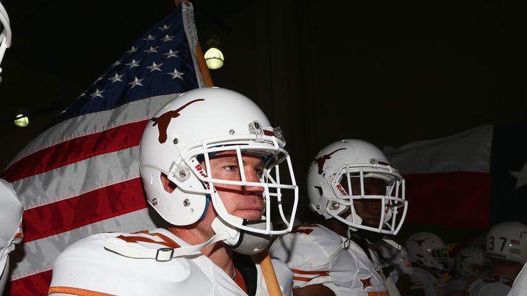 Boyer with the Texas Longhorns in October 2014