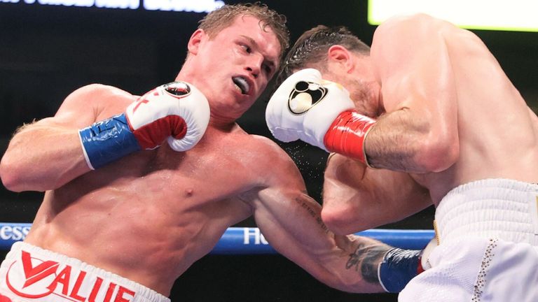 Canelo quickly closed the distance in the early rounds