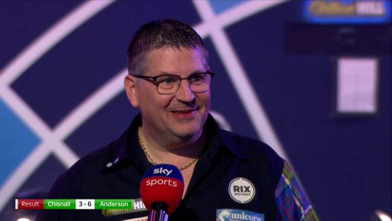 Anderson was critical of his semi-final performance and insists he needs to play better if he's going to win his third World Darts Championship title