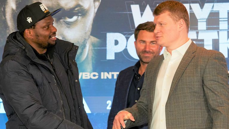 Whyte and Povetkin voiced their mutual respect at the first press conference 