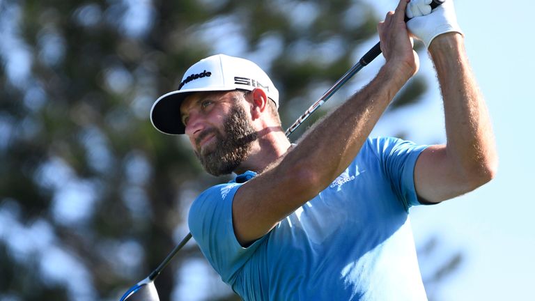 Dustin Johnson also carded a 65 and is just four back