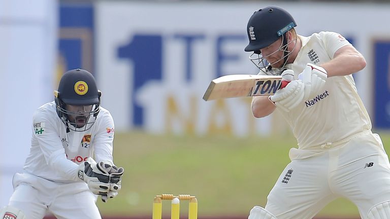 Jonny Bairstow shared an unbroken fifty partnership with Lawrence for England's fourth wicket