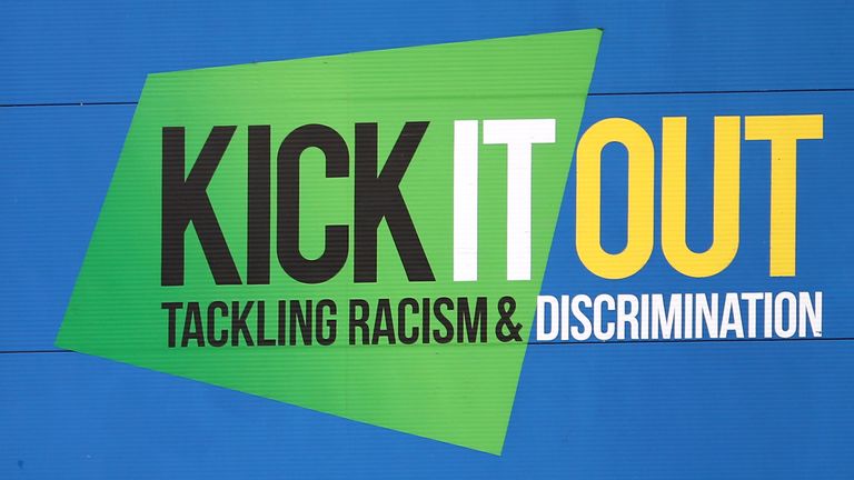 Report discrimination to Kick It Out, football's equality and inclusion organisation, at www.kickitout.org