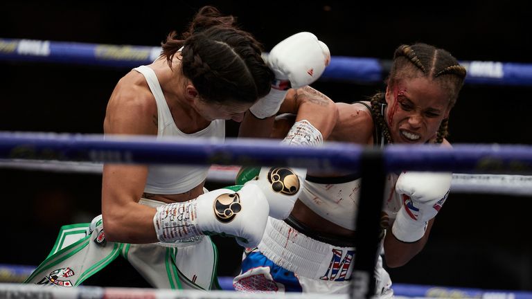 Natasha Jonas says she is worried financially because of the uncertainty over her next fight (Pic: PA)