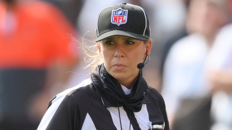 Sarah Thomas talks about the impact of her selection to officiate in Super Bowl LV, taking place in Tampa on February 7