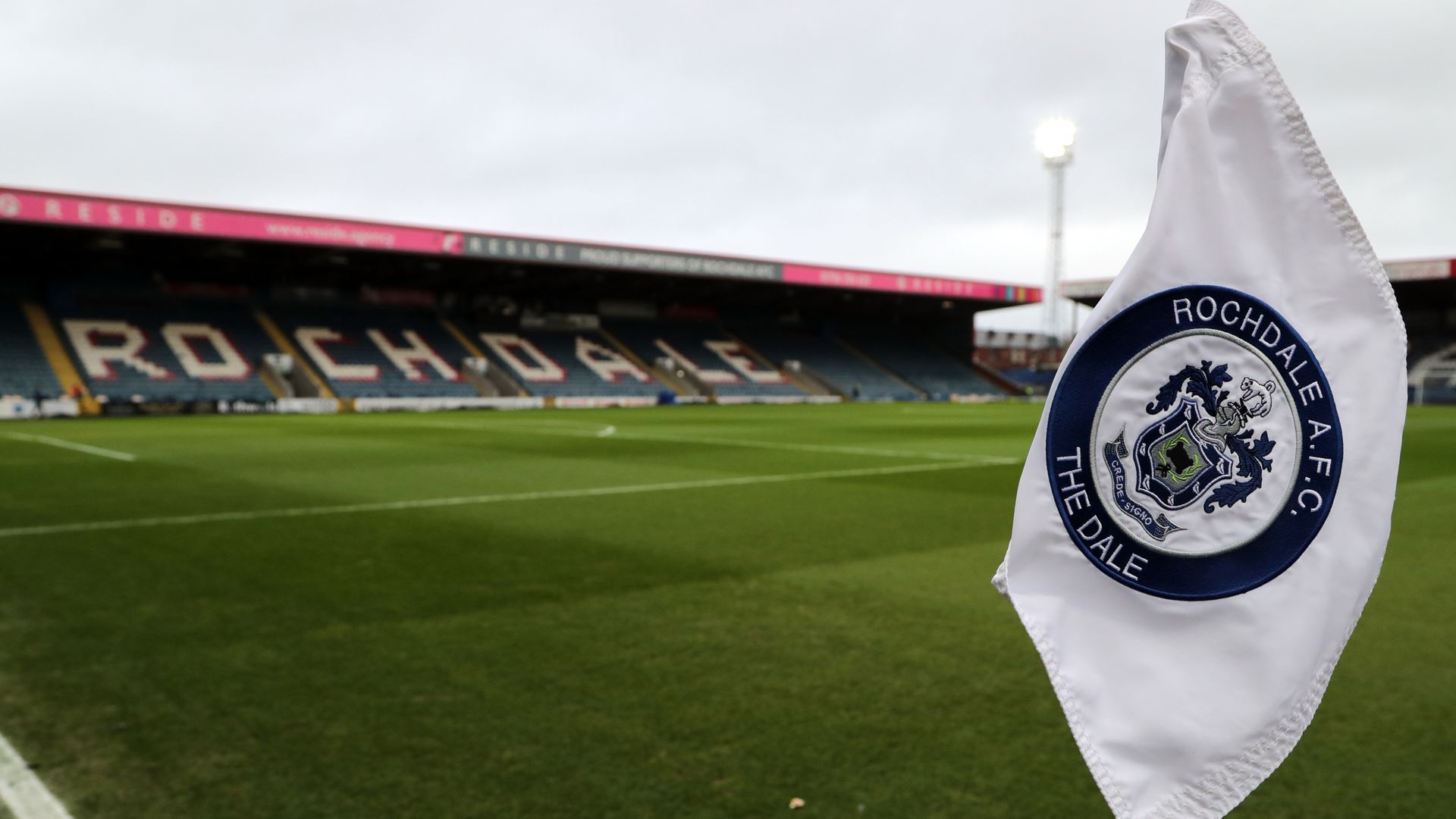 Rochdale's groundsman suspended for racial abuse towards broadcaster