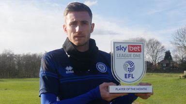 Rochdale midfielder Matthew Lund has been named the Sky Bet League One Player of the Month for January.