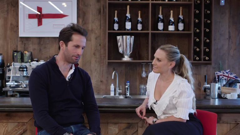 Former Sky Sports News presenter Georgie Ainslie and husband Sir Ben Ainslie discussed  managing the emotions of an America's Cup campaign 
