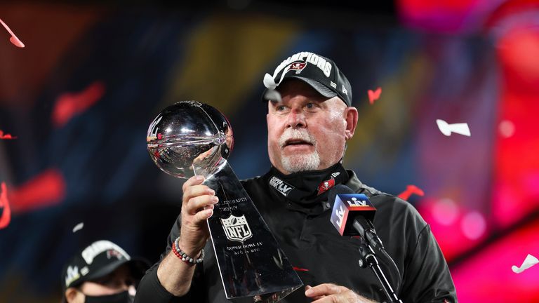 Tampa Bay Buccaneers head coach Bruce Arians says winning Super Bowl LV in front of his mum was a dream come true.