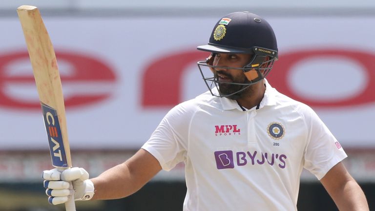 Rohit Sharma scored a superb 162 for India on day one in Chennai (Picture credit: BCCI)