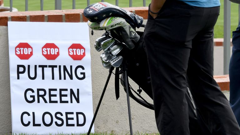 It remains unknown when golf will be able to reopen in England