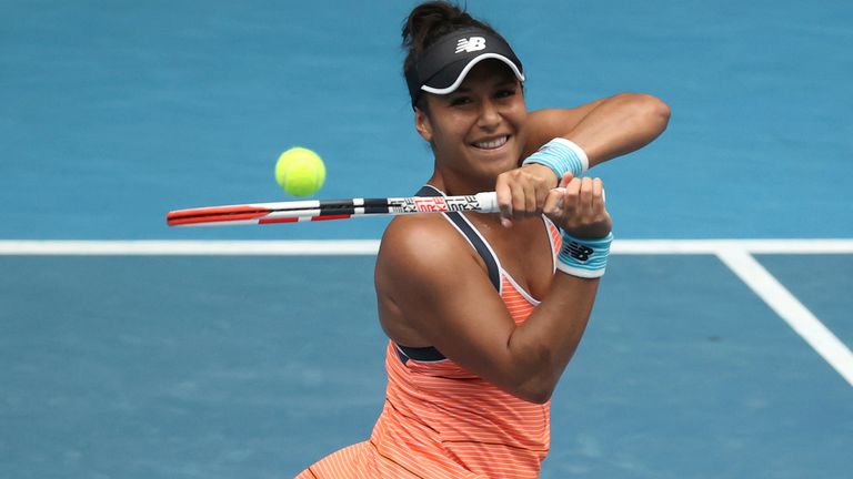 Heather Watson went down in three sets to Estonia's Anett Kontaveit at the Australian Open on Thursday