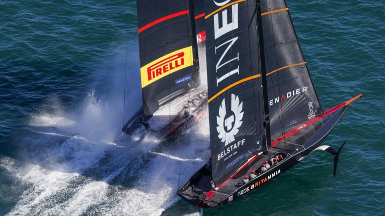 Take a look back at race five which included a dramatic pre-start between INEOS TEAM UK and Luna Rossa Prada Pirelli 