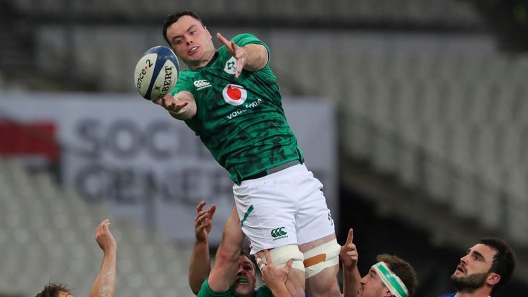 James Ryan sustained a head injury in Ireland's opening Six Nations game against Wales