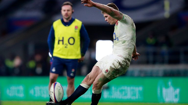 Owen Farrell kept England in touch with the boot, but they were firmly second best in the Test