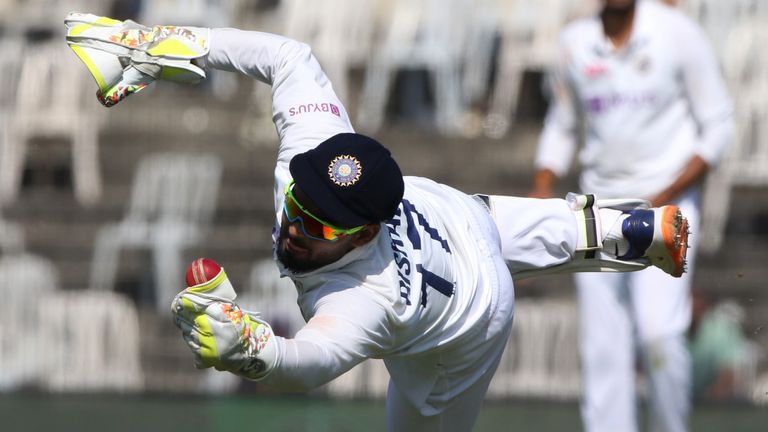 India goalkeeper Rishabh Pant made two fantastic shots behind the stumps (Image Credit - BCCI)