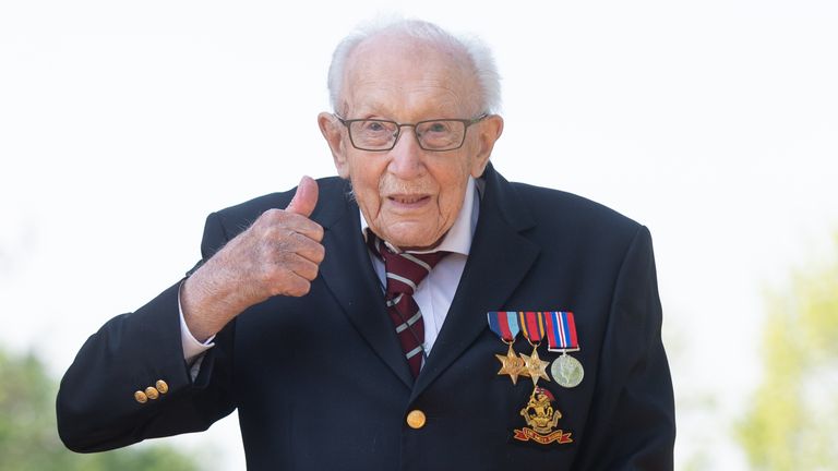 Captain Sir Tom Moore, the national inspiration who passed away aged 100 in February