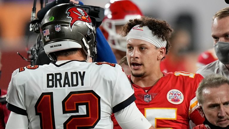 Tom Brady and Patrick Mahomes will meet for the first time since Super Bowl LV in Week Four