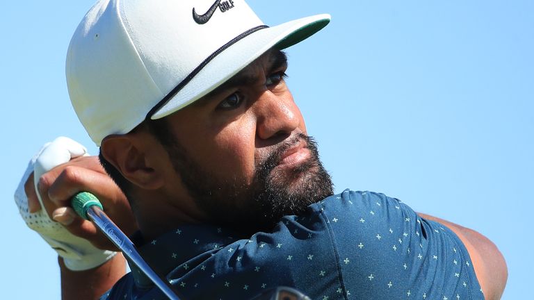 Tony Finau fell just short in his bid for a first worldwide victory since 2016 