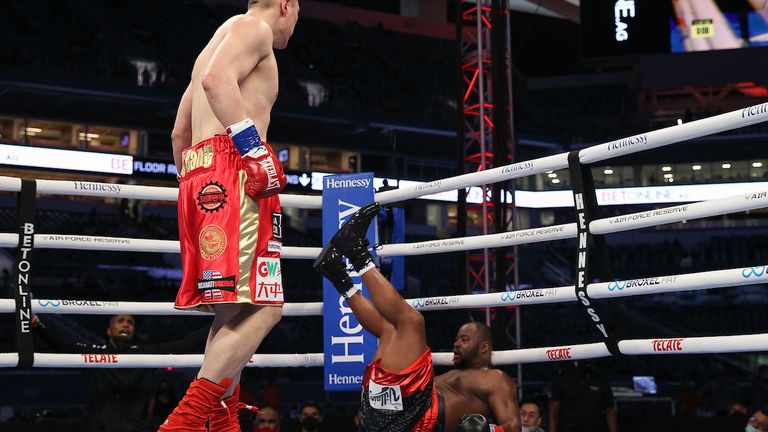 Zhang had Forrest on the verge of defeat but tired