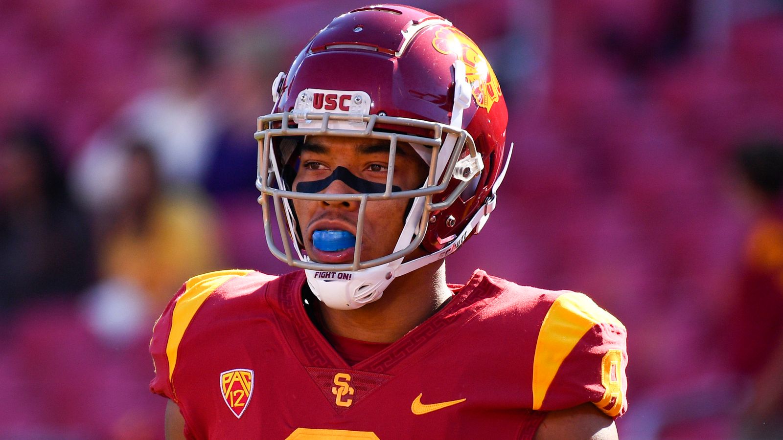 USC WR Amon-Ra St. Brown was built (by his father) for the NFL